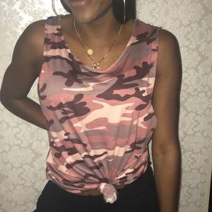 NWT pink camo tank